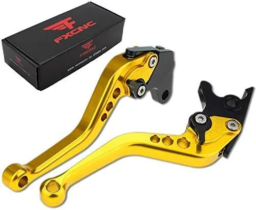 Miniatura 30 de Palancas Fxcnc de freno y embrague para carreras, Palanca verde con ajuste negro.