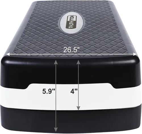Miniatura 6 de HolaHatha Plataforma Compacta y Portátil para Paso Aeróbico, Equipo de Ejercicio y Fitness, Step Cardio con Altura Ajustable para Gimnasio en Casa