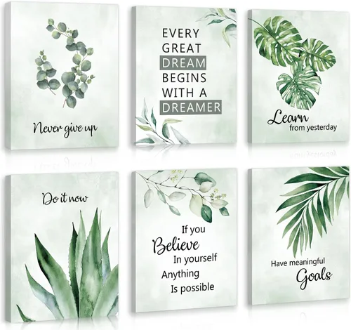 Miniatura 11 de CHDITB Decoración de aula de libros de lectura, citas inspiradoras, impresión artística de pared para niños, 12 x 16 pulgadas, libros motivacionales