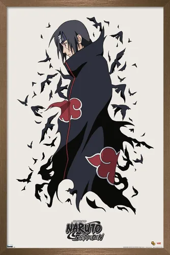 Miniatura 11 de Trends International Naruto Shippuden - Póster de pared de Itachi, 14.725 x 22.375 pulgadas, versión enmarcada de madera de granero