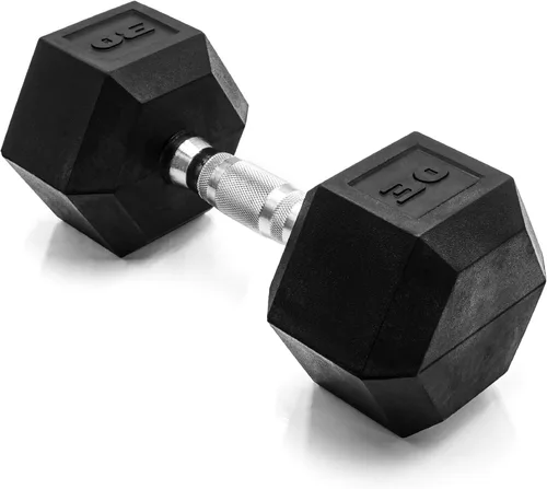 CAP Barbell Peso de la mancuerna hexagonal recubierta, individual, 10-120 libras, múltiples opciones