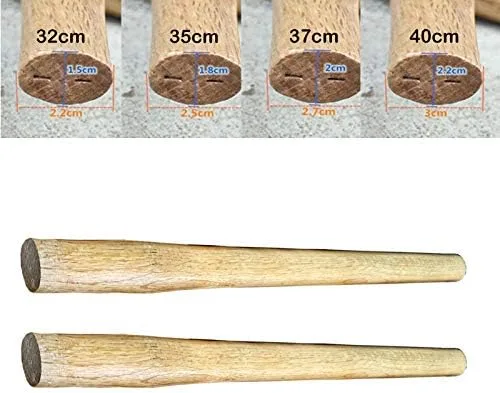 Miniatura 3 de Paquete de 2 martillos octogonales de madera con mango de madera, mango a prueba de golpes, martillos de repuesto, mazos, herramienta de mano de 13