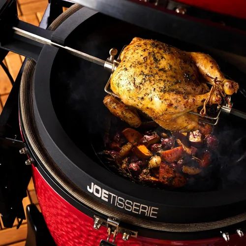 Miniatura 5 de Kamado Joe JoeTisserie Accesorio de rotisería para parrillas Joe Grills Classic de 18 pulgadas con varas de asado de acero inoxidable para hasta 50