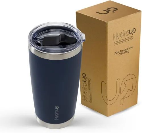Miniatura 10 de Taza de 20 oz Taza de café de acero inoxidable aislada con tapa Taza de viaje de café y taza de café helado Taza a prueba de derrames Tazas
