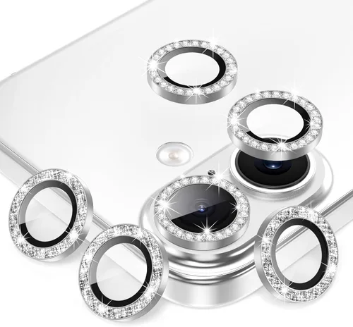 Miniatura 33 de AGVEE Paquete de 6 protectores de lente de cámara para iPhone 14 Pro de 6.1 pulgadas/14 Pro Max de 6.7 pulgadas, con diamantes brillantes y anillo
