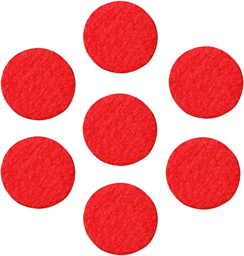 Miniatura 12 de tBesme Círculos de fieltro adhesivos negros; círculos adhesivos de fieltro negro para bricolaje y costura artesanal, 1 pulgada, paquete de 100