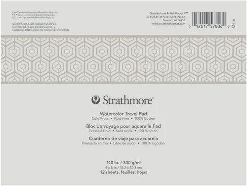 Miniatura 5 de Strathmore Paquete de papel de acuarela 8 x 10 pulgadas, 10 hojas -140308