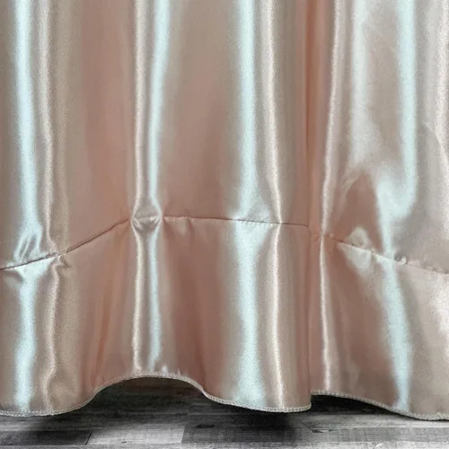 Miniatura 6 de YOUR CHAIR COVERS - Mantel redondo de satén de 120 pulgadas, color rubor, manteles de mesa redondos para mesas de banquete de 5 pies Blush