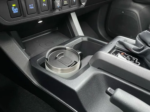 Miniatura 7 de Portavasos de gran tamaño para Toyota Tacoma de 3ª generación (2016-2023) Reemplazo de portavasos de plástico moldeado para Tacoma – Negro