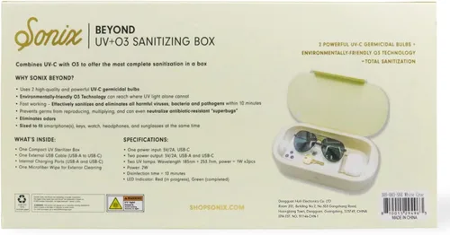 Miniatura 5 de Sonix Beyond - Caja desinfectante UV+O3 y cargador universal UV y desinfectante de ozono para teléfono, máscara, cepillo de maquillaje, herramienta
