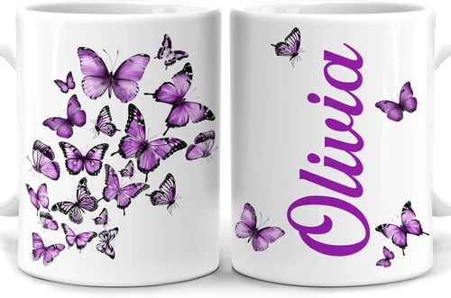 Miniatura 13 de Hyturtle Taza Personalizada de Mariposa - Regalos Inspiradores para Niñas, Mujeres y Amigas - Regalos de Cumpleaños para Amantes de las Mariposas