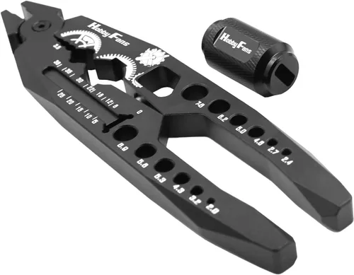 Alicates de amortiguador de metal, abrazadera de bola de varilla y llave de rótula, juego combinado de herramientas RC multifunción para 1/8 1/10 RC