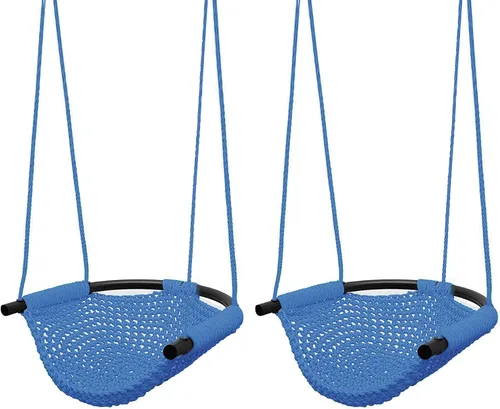 RedSwing Paquete de 2 asientos de columpio para niños, columpio tejido a mano con cuerdas ajustables, juego de columpio seguro para niños, juego de