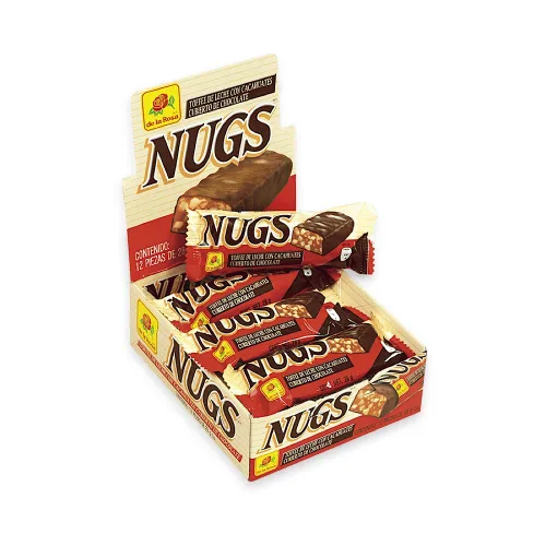 Miniatura 2 de Nugs Recreo Chocolate Bar Candy con cacahuetes y caramelo lechoso (coco nugs)