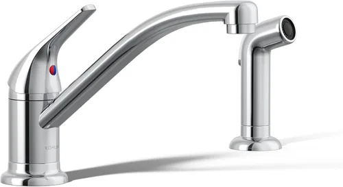 Miniatura 20 de KOHLER 30612-CP Jolt - Grifo extraíble para fregadero de cocina, cabezal rociador de dos funciones, control táctil, 1.5 GPM, diseño elegante, cromo