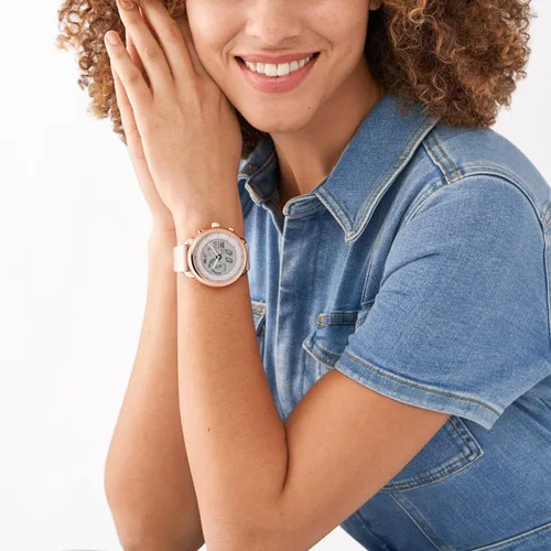 Miniatura 6 de Fossil Gen 6 Wellness Edition - Reloj inteligente híbrido con Alexa integrado, frecuencia cardíaca, seguimiento de actividad, oxígeno en sangre