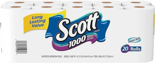 Miniatura 5 de Scott Essential Jumbo Roll JR. Papel higiénico sin núcleo (07006), 2 capas, blanco, con dispensador de papel higiénico Scott Pro Jumbo Roll (JRT)