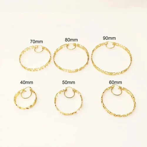Miniatura 4 de Aretes de oro personalizados con nombre para mujeres y niñas, joyería de moda, aretes personalizados, regalo para amigos