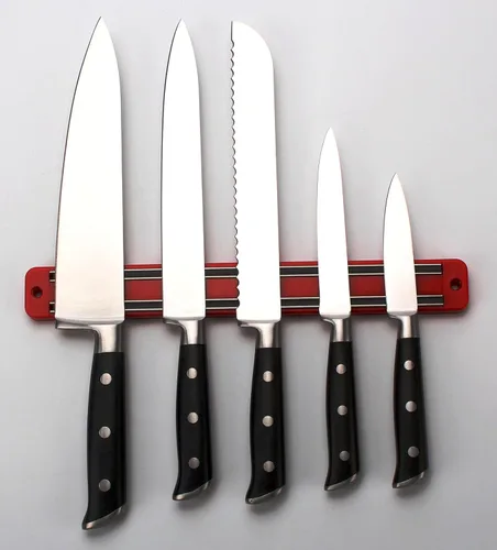 Miniatura 2 de Barra magnética para cuchillos, maximiza el espacio con estante de cocina para pared, tira MagRack, elegante exhibición de cubiertos, almacenamiento