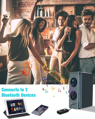 Miniatura 7 de Golvery, receptor Bluetooth (Bluetooth avanzado 4.1, A2DP) - adaptador de audio inalámbrico portable con entrada de 3,5 mm - disfruta la música