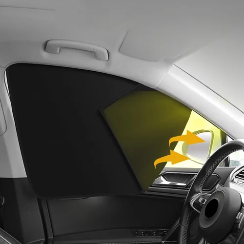2 parasoles para ventana de automóvil, privacidad para automóvil, 100% bloque de luz de automóvil, parasol para ventana lateral que se mantiene