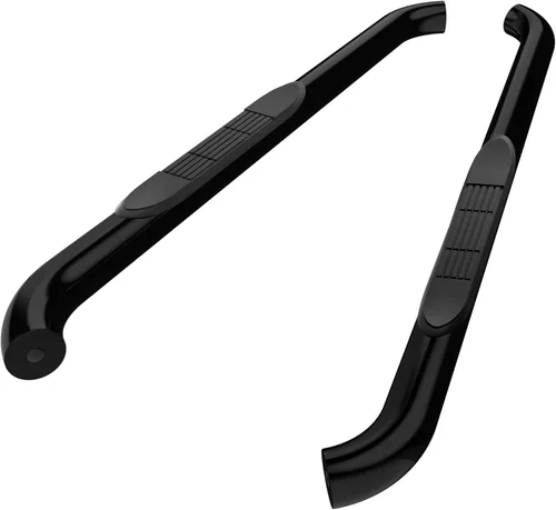 TAC - Estribos laterales compatibles con Ford Bronco 2021-2025 de 2 puertas, SUV de 3 pulgadas, barras laterales negras, rieles de escalón, barras