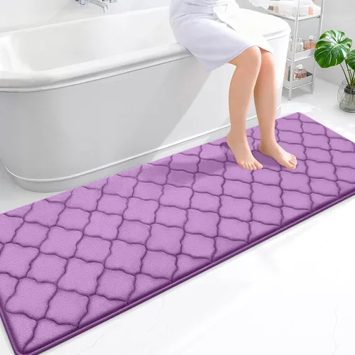 Miniatura 294 de OLANLY Alfombra de Baño de Espuma Viscoelástica de 24 x 16 pulgadas, Ultra Suave y Absorbente, Alfombras de Baño Antideslizantes, Cómodas, Lavables