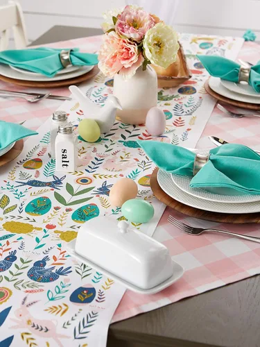 Miniatura 7 de DII Pascua Folk Garden Cocina Textiles