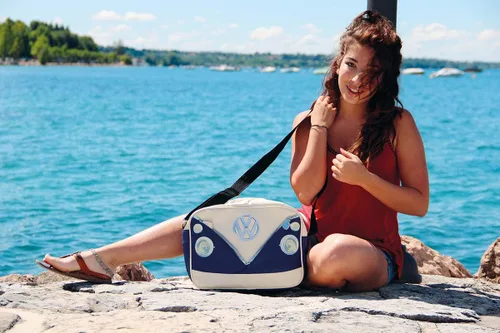 Miniatura 5 de BRISA VW Collection - Bolso de hombro para Volkswagen Samba Bus T1 Camper Van (azul)