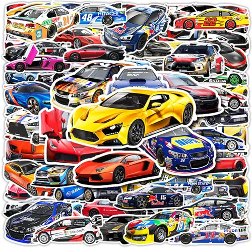 Miniatura 7 de 100 piezas Calcomanías JDM para Autos de Carreras - Calcomanías de Vinilo VSCO Impermeables para Niños, Laptops, Hydro Flask, Botellas de Agua