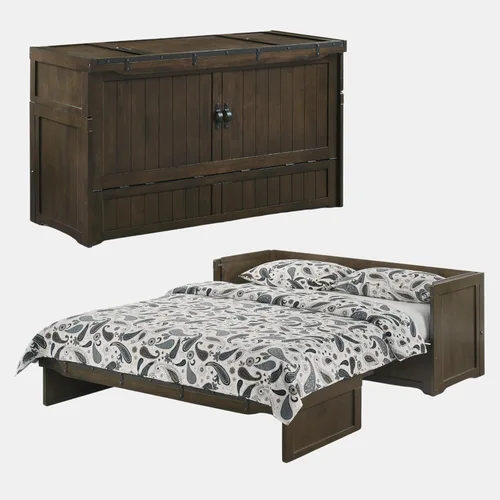 Miniatura 11 de Night & Day Murphy Cube - Cama tamaño Queen lista para montar con colchón de espuma viscoelástica SDS personalizado de 6 pulgadas (chocolate oscuro)