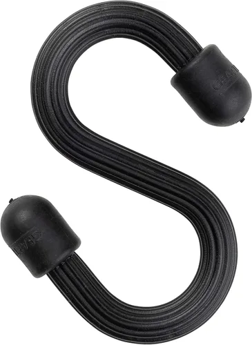 Miniatura 2 de Nite Ize Gear Tie Gancho en S flexible, gancho en S flexible para garaje, armario, cocina y plantas, negro, 1 unidad (paquete de 1)
