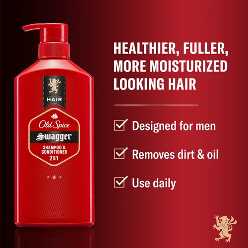 Miniatura 2 de Old Spice Swagger 2-en-1 Set de Champú y Acondicionador para Hombres, Aroma a Cedro y Lima, Cabello Más Saludable, Más Lleno, Más Hidratado, Calidad