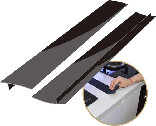 Miniatura 9 de Fundas de silicona para huecos para encimera de cocina, resistentes al calor, no pegajosas, sellos de relleno entre encimera, estufa, horno, Blanco