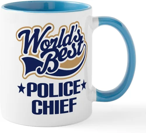 Miniatura 58 de CafePress Taza de café de cerámica de 11 oz (11.0 fl oz) de Police Mom