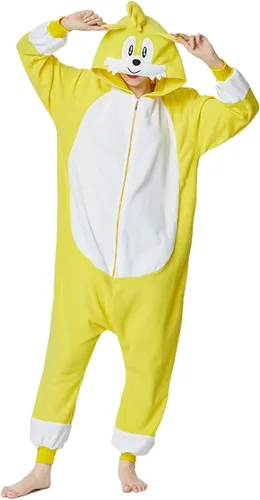 OGU DEAL Pijama de Sonic para adultos disfraz de Halloween disfraz de dibujos animados para hombres y mujeres