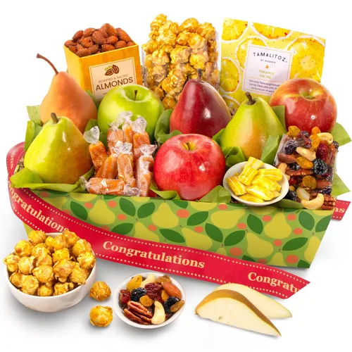 Miniatura 11 de A Gift Inside Get Well Soon Orchard Delight Fruta y Gourmet - Canasta de Regalo