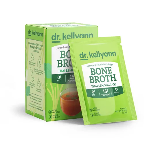 Miniatura 8 de Dr. Kellyann Paquetes de caldo de hueso de pollo al romero asado (7 porciones) – 0.63 oz de proteína, colágeno alimentado con pasto, apto para dieta