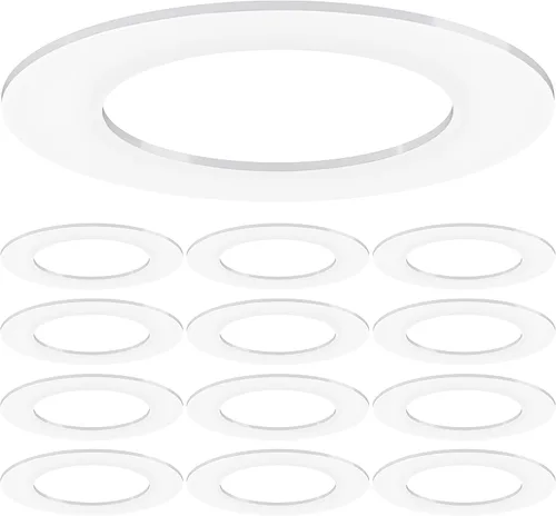 Miniatura 8 de Sunco - Paquete de 12 anillos Goof para luces empotradas de 6 pulgadas, cubierta de anillo de montaje empotrado, diámetro exterior de 8.6 pulgadas