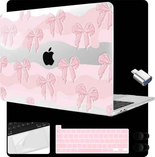 Miniatura 31 de MEEgoodo Funda para MacBook Pro de 13 pulgadas 2022 2021 2020 A2338 M2/M1 A2251 A2289 con Touch ID, fundas rígidas transparentes para laptop