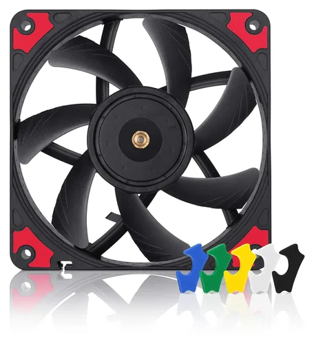 Noctua NF-A12x15 PWM chromax.Black.swap, Ventilador Premium Silencioso y Delgado, 4-Pino (120x15mm, Negro)