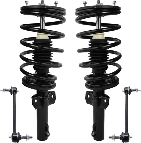 Miniatura 17 de Detroit Axle - Kit de 4 piezas RWD Puntales Delanteros Barras Estabilizadoras para Ford F-150 2021 2022 2023 2024, 2 Puntales con Resorte Helicoidal