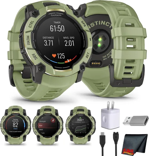 Miniatura 13 de Garmin Instinct 3 45mm, AMOLED, reloj inteligente GPS para exteriores, reloj inteligente táctico de fitness 24/7, 18 días de duración de batería