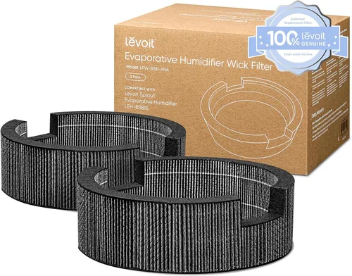 Miniatura 9 de Levoit Filtro de repuesto original para humidificador evaporativo inteligente Superior Studio 450S, minimiza el polvo blanco, filtro de mecha