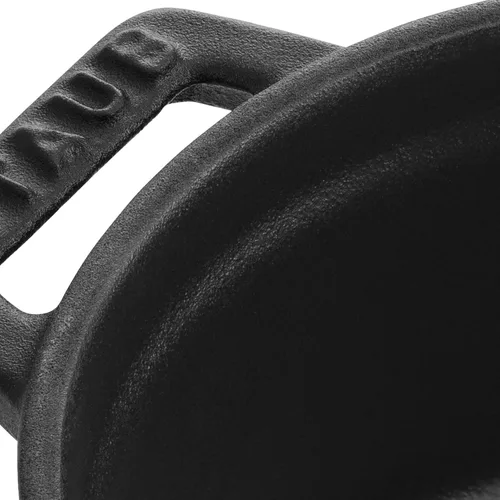 Miniatura 6 de Staub - Olla mini redonda de hierro fundido de 0.25 cuartos, color negro mate, fabricada en Francia