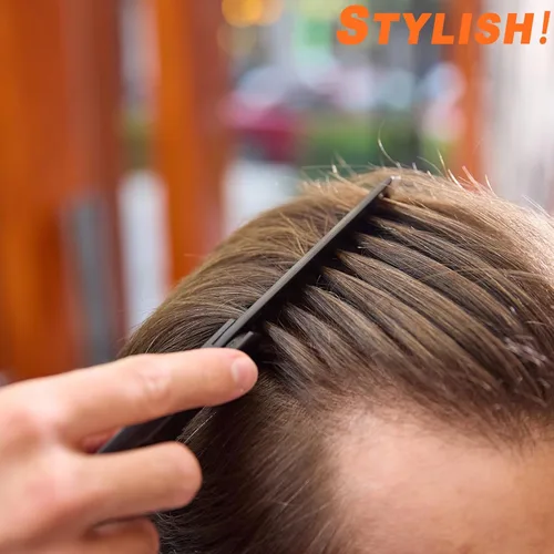 Miniatura 6 de Protable - Peine plegable 2 en 1 para el cabello, peine de dientes anchos, bolsillo disperso para peinar cabello lacio, cabello rizado, barba