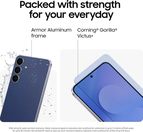 Miniatura 7 de Samsung Galaxy S25 FE teléfono celular (2025), 256GB AI Smartphone, Android desbloqueado, pantalla grande, batería de 4900mAh, cámara de alta Azul