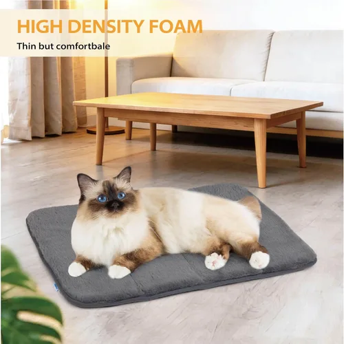 Miniatura 5 de Tapete para jaula para perros de tamaño XL, cama de espuma viscoelástica de 41 x 27 pulgadas, lavable y antideslizante, tapete ultrasuave para Oscuro