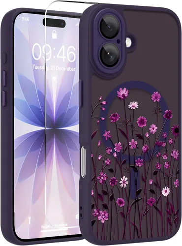 Miniatura 28 de OOK Funda magnética para iPhone 11 [compatible con MagSafe] Funda delgada mate translúcida negra para iPhone 11, funda protectora de lente de Negro