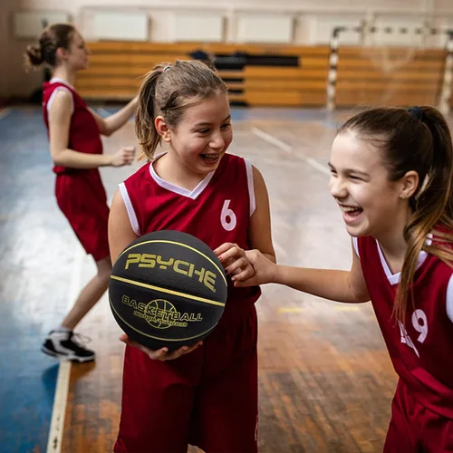 Miniatura 4 de Baloncesto para niños y jóvenes, tamaño 4/5 (25.5/27.5 pulgadas), baloncesto de goma de alta calidad para niños y niñas, juegos de piscina